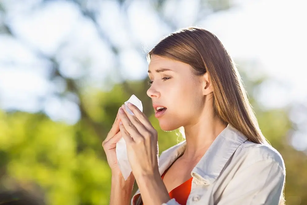 Pani ma alergiczny nieżyt nosa